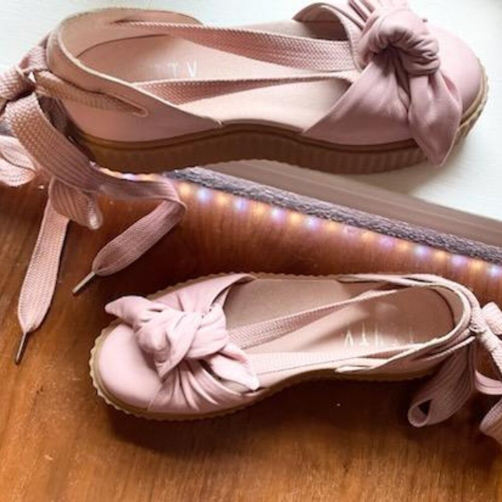 🖤3/$45🐝 Puma x Fenty Leather Ankle Ballerina Athleisure Women's Shoe